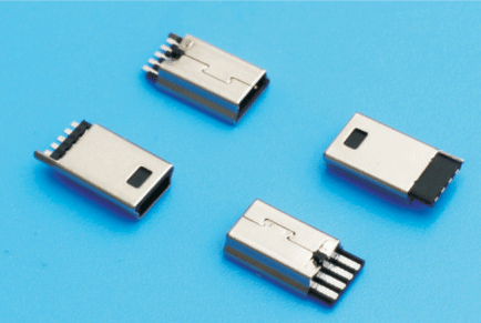 MINI USB 5P公一體短體5/5(5/4)