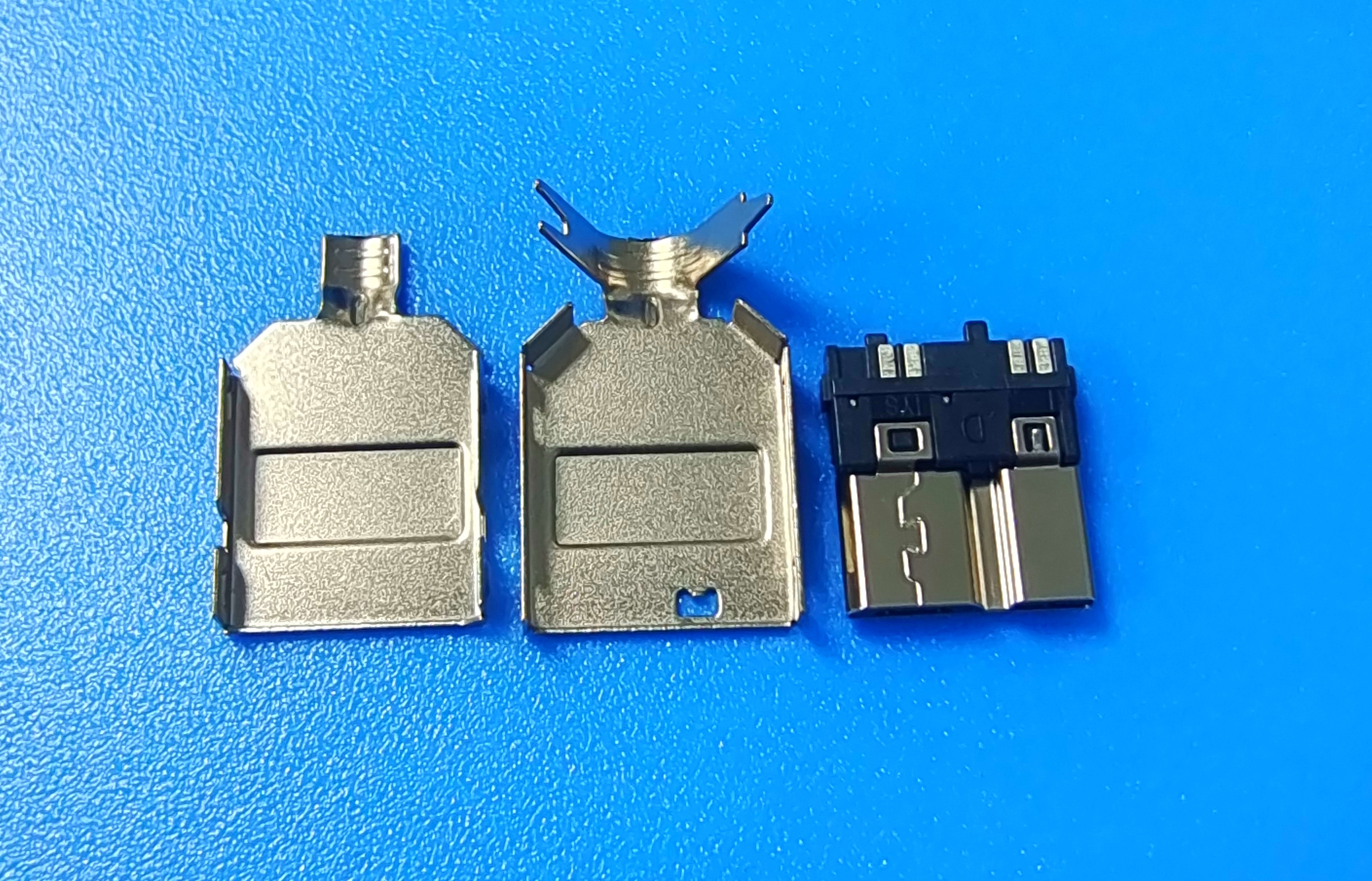 MICRO USB BM 3.0版焊線三件式